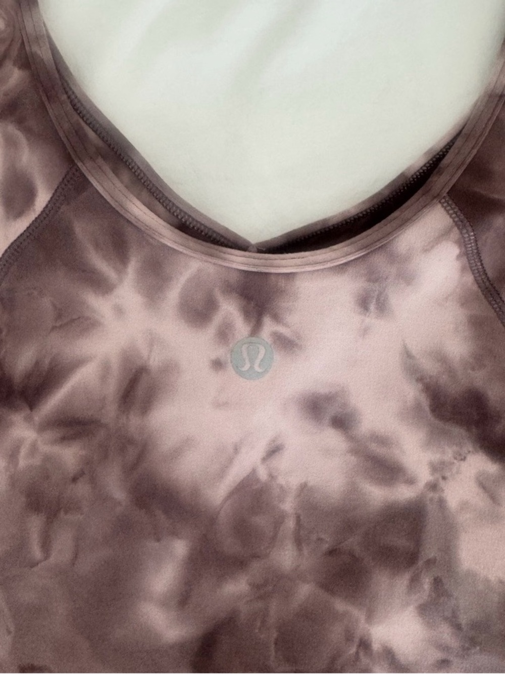 Lululemon athletica Short Sleeve Crop Top – Size 6 – Brown Tie-Dye - Picture 3 of 4